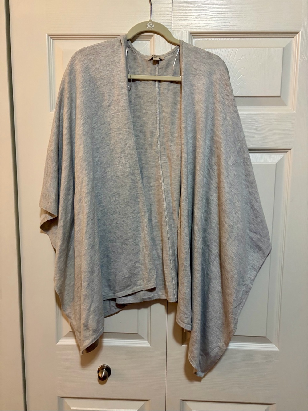 Light Gray Women's Open-Front Shawl